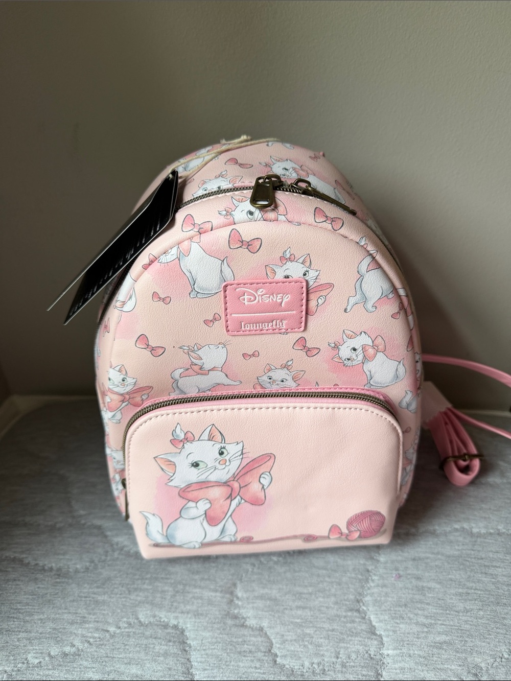 Disney Aristocats Loungefly Pink Marie Mini Backpack for Kids - Disney